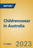 Childrenswear in Australia- Product Image