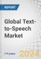 Global Text-to-Speech Market by Offering (Software, Service, SaaS), Deployment (On-premises, Cloud-based), Voice (Neural & Custom, Non-Neural), Solution (Accessibility, Voice-based AI), Organization Size, Language, Vertical & Region - Forecast to 2029 - Product Image