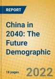China in 2040: The Future Demographic- Product Image
