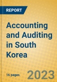 Accounting and Auditing in South Korea- Product Image