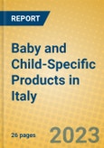 Baby and Child-Specific Products in Italy- Product Image