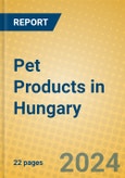 Pet Products in Hungary- Product Image