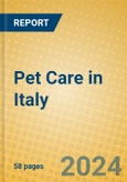Pet Care in Italy- Product Image