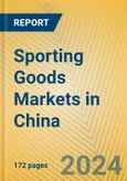 Sporting Goods Markets in China- Product Image