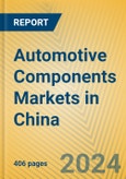 Automotive Components Markets in China- Product Image