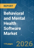 Behavioral and Mental Health Software - Market Share Analysis, Industry Trends & Statistics, Growth Forecasts (2026-2031)- Product Image