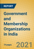 Government and Membership Organizations in India- Product Image