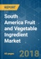 South America Fruit and Vegetable Ingredient Market - Segmented by Ingredient Type (Fruit and Vegetables), Product Type, Application and Geography - Growth, Trends and Forecasts (2018 - 2023) - Product Thumbnail Image