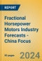 Fractional Horsepower Motors Industry Forecasts - China Focus - Product Image