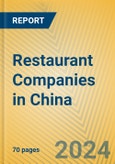 Restaurant Companies in China- Product Image