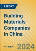 Building Materials Companies in China- Product Image