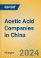 Acetic Acid Companies in China - Product Image