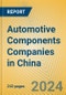 Automotive Components Companies in China - Product Image