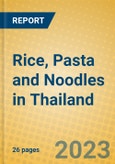Rice, Pasta and Noodles in Thailand- Product Image