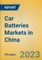 Car Batteries Markets in China - Product Image