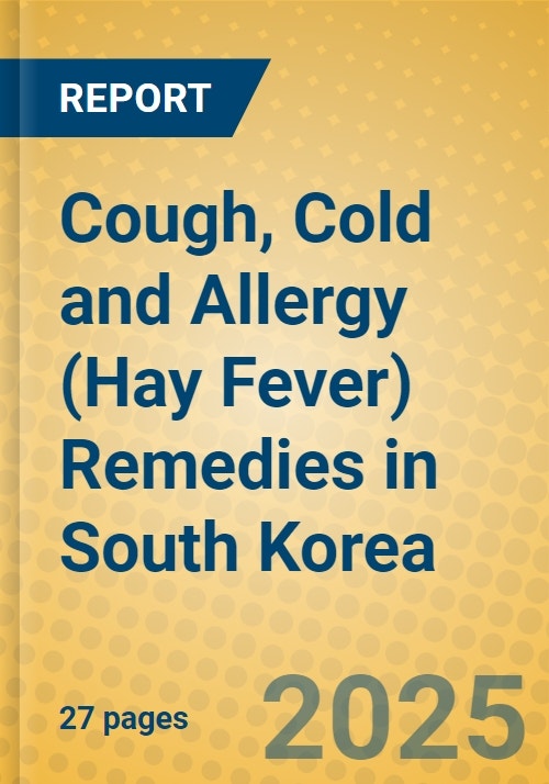 Cough, Cold and Allergy (Hay Fever) Remedies in South Korea