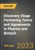 Global Discovery Stage Partnering Terms and Agreements in Pharma and Biotech 2016 - 2023- Product Image