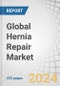Global Hernia Repair Market by Product (Mesh (Synthetic, Biologic), Suture (Absorbable, Non-Absorbable), Tack, Glue Applicator), Indication (Inguinal, Incisional, Umbilical, Epigastric, Femoral, Hiatal), Surgery, End-user - Forecast to 2029 - Product Image