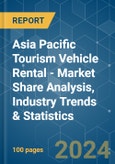 Asia Pacific Tourism Vehicle Rental - Market Share Analysis, Industry Trends & Statistics, Growth Forecasts 2019 - 2029- Product Image