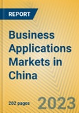Business Applications Markets in China- Product Image