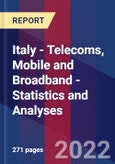 Italy - Telecoms, Mobile and Broadband - Statistics and Analyses- Product Image