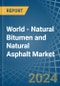World - Natural Bitumen and Natural Asphalt - Market Analysis, Forecast, Size, Trends and Insights. Update: COVID-19 Impact - Product Image