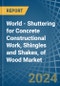 World - Shuttering for Concrete Constructional Work, Shingles and Shakes, of Wood - Market Analysis, forecast, Size, Trends and Insights - Product Image