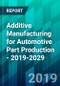 Additive Manufacturing for Automotive Part Production - 2019-2029 - Product Thumbnail Image