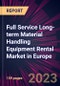 Full Service Long-term Material Handling Equipment Rental Market in Europe 2024-2028 - Product Image