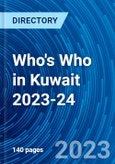 Who's Who in Kuwait 2023-24- Product Image