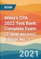 Wiley's CPA 2022 Test Bank: Complete Exam (2-year access). Edition No. 1 - Product Thumbnail Image