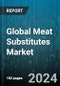 Global Meat Substitutes Market by Product (Quorn, Seitan, Tempeh), Source (Mycoprotein, Pea protein, Soy protein), Type, Form, Category - Forecast 2024-2030 - Product Thumbnail Image