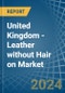 United Kingdom - Leather without Hair on (Including Sheep, Lamb, Goat or Kid Skin Leather) - Market Analysis, Forecast, Size, Trends and Insights. Update: COVID-19 Impact - Product Image