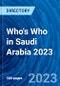 Who's Who in Saudi Arabia 2023 - Product Thumbnail Image