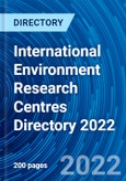 International Environment Research Centres Directory 2022- Product Image