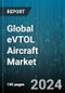Global eVTOL Aircraft Market by Lift Technology (Lift plus Cruise, Multirotor, Vectored Thrust), Propulsion Type (Fully Electric, Hybrid Electric, Hydrogen Electric), System, Mode of Operation, Application, MTOW, Range - Forecast 2024-2030 - Product Image