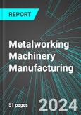 Metalworking Machinery (Including Laser, Tool & Die, Metal Molding, Cutting and Rolling) Manufacturing (U.S.): Analytics, Extensive Financial Benchmarks, Metrics and Revenue Forecasts to 2030, NAIC 333500- Product Image