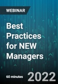 Best Practices for NEW Managers - Webinar (Recorded)- Product Image