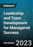 4-Hour Virtual Seminar on Leadership and Team Development for Managerial Success - Webinar (Recorded)- Product Image
