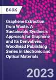 Graphene Extraction from Waste. A Sustainable Synthesis Approach for Graphene and Its Derivatives. Woodhead Publishing Series in Electronic and Optical Materials- Product Image
