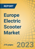 Europe Electric Scooter Market by Vehicle Type, Power Output, Battery Technology, Motor Type, Charging Type, End User, and Country - Forecast to 2030- Product Image