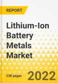 Lithium-Ion Battery Metals Market - A Global and Regional Analysis: Focus on Constituent Metal, Cell Chemistry, End-Use Application, and Region - Analysis and Forecast, 2022-2031- Product Image