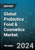 Global Probiotics Food & Cosmetics Market by Product Type (Probiotic Cosmetics, Probiotic Food & Beverages, Probiotics Dietary Supplements), Ingredient (Bacteria, Yeast), Distribution Channel - Forecast 2024-2030- Product Image