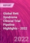Global Rett Syndrome Clinical Trial Pipeline Highlights - 2022 - Product Thumbnail Image