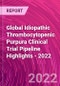 Global Idiopathic Thrombocytopenic Purpura Clinical Trial Pipeline Highlights - 2022 - Product Thumbnail Image