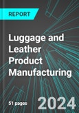 Luggage and Leather Product Manufacturing (U.S.): Analytics, Extensive Financial Benchmarks, Metrics and Revenue Forecasts to 2030, NAIC 316000- Product Image