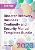 Disaster Recovery Business Continuity and Security Manual Templates Bundle- Product Image