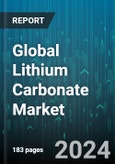 Global Lithium Carbonate Market by Grade (Battery, High Purity, Pharmaceutical), Purity (98.5% - 99.4%, 99.5% - 99.8%, 99.9%), Application - Forecast 2024-2030- Product Image
