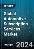 Global Automotive Subscription Services Market by Subscription Period (0 - 6 Months, 6 - 12 Months, More than 12 Months), Vehicle Class (Economy Car, Executive Car, Luxury Car), Subscription Provider, Vehicle Type, End-user - Forecast 2024-2030- Product Image