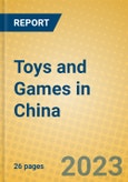 Toys and Games in China- Product Image
